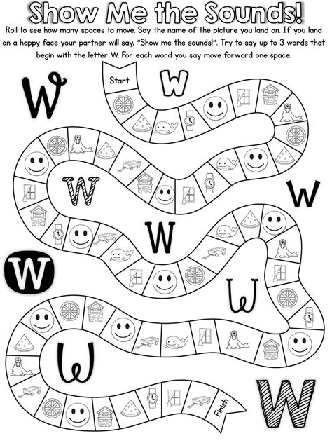 20 ready to print, no prep games to practice the letter W! | Letter w worksheets, Kindergarten ...