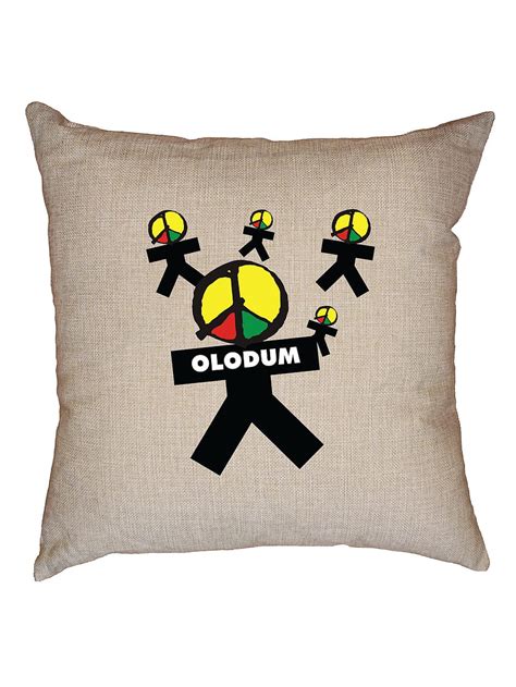 Colorful Olodum Salvador Bahia Carnival Iconic Peace Design Decorative Linen Throw Cushion ...