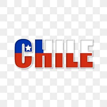 Chile Flag with Typography Design