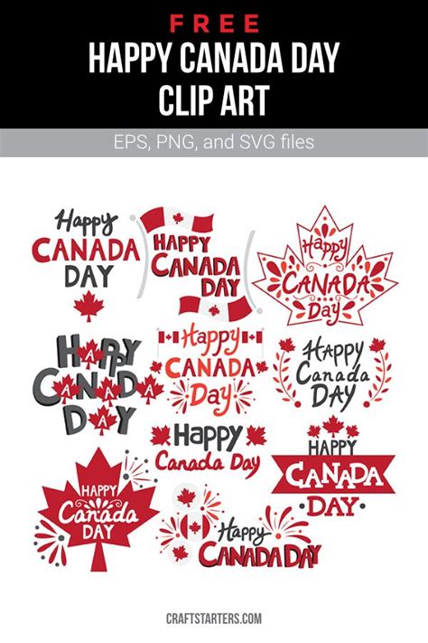 Free "Happy Canada Day" Clip Art | Happy canada day, Canada day images ...