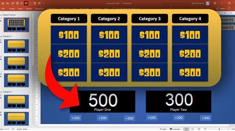 9 Steps to Make Jeopardy PowerPoint Game ScoreBoard!