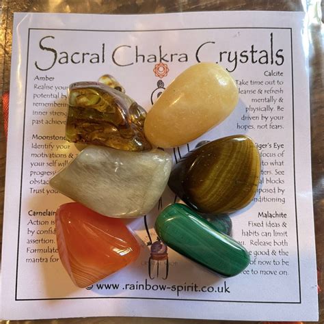 Sacral Chakra Crystal Set | Etsy