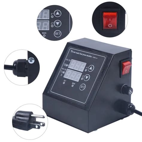 HEAT PRESS MACHINE Digital Control Box-Temperature Time For Heat Press Machine $49.00 - PicClick