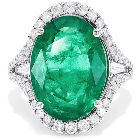 Effy Hematian 18K White Gold Fina Emerald and Diamond Ring, 11.00 TCW ...