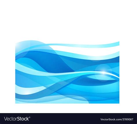 Abstract blue wavy water background Royalty Free Vector