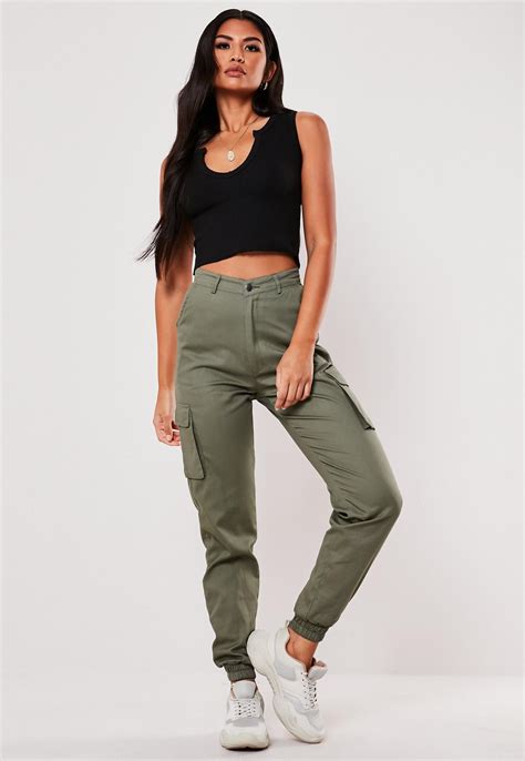 Missguided - Khaki Plain Cargo Trousers in 2020 | Cargo pants women outfit, Cargo trousers ...