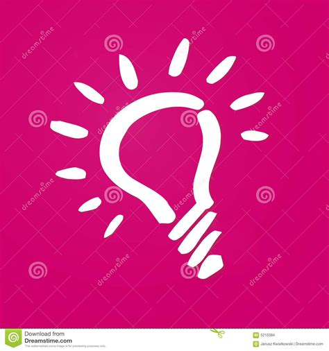 Light bulb stock illustration. Illustration of simple - 5210384