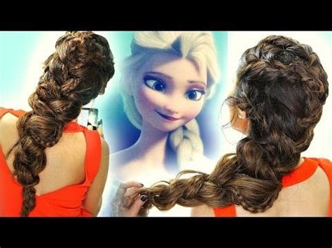 FROZEN ELSA's BRAIDS-in-BIG-Braid HAIR TUTORIAL | CUTE HAIRSTYLES | MakeupWearables Hairstyles ...