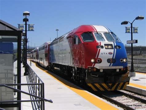 UTA Frontrunner train at Salt Lake Central station | Train, Central ...