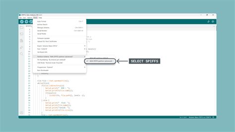 SPIFFS Partition on Nano ESP32 | Arduino Documentation