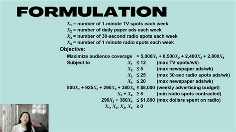 LESSON 12: LINEAR PROGRAMMING APPLICATIONS - YouTube