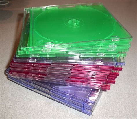 100 SLIM ASSORTED Color CD Jewel Cases 852855000861 | eBay