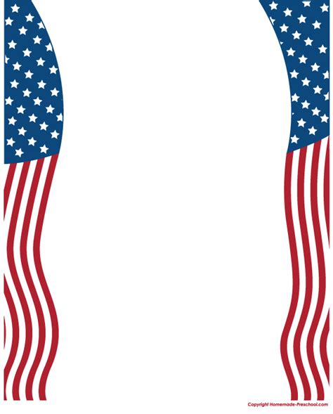 American Flag Borders Clipart Best - Bank2home.com