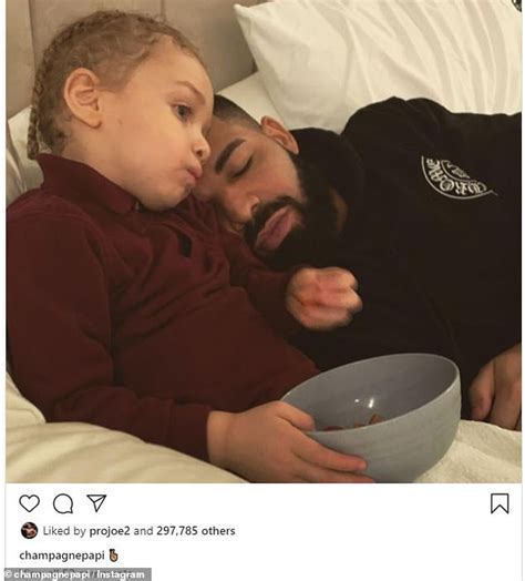 Drake posts a duo of cute selfies with his three-year-old son Adonis to ...