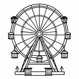 Ferris Wheel Coloring Page 44302 35517 sketch template