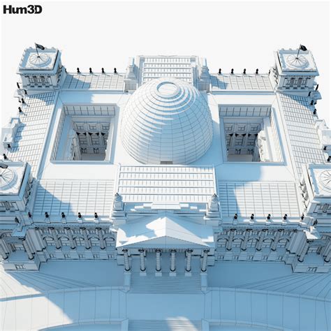 Reichstag building 3D model - Architecture on Hum3D