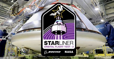 Boeing reveals mission patch for second Starliner orbital flight test ...