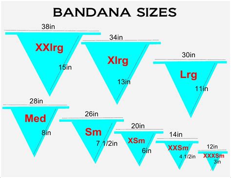 Dog Bandana Size Chart | Printable Templates Free