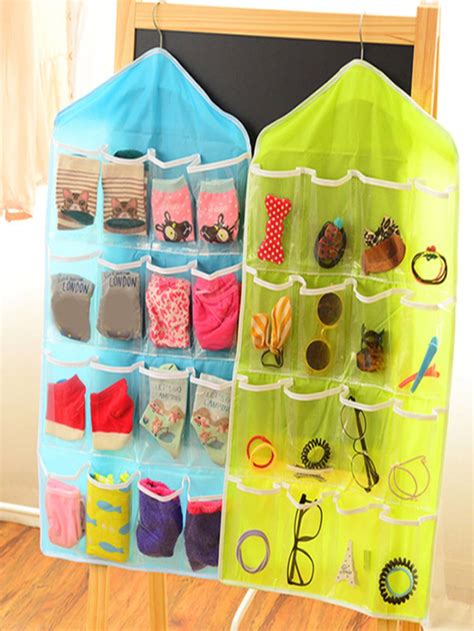 Multicolor Collar Polyester Wall Hanging Bags Embellished Storage ...