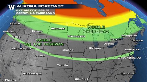 Aurora Likely Visible Early Tuesday Morning for the Northern U.S ...