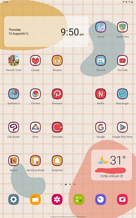 App icon theme aesthetic | Samsung galaxy tab a8, Samsung tablet, Samsung tab s