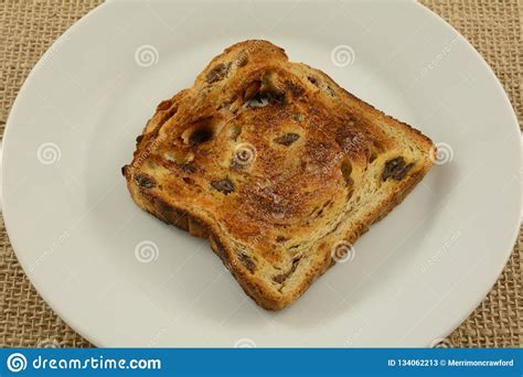 Buttered Cinnamon Raisin Bread Toast Stock Image - Image of browned, tasty: 134062213