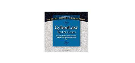 CyberLaw: Text and Cases: 3rd Edition – Chopbox