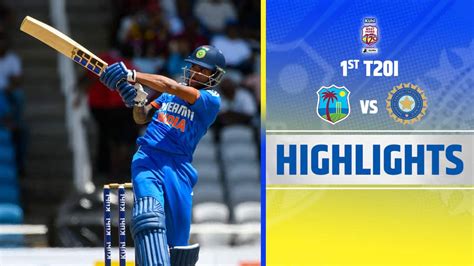 Watch WI Vs IND - 1st T20I Highlights Video Online(HD) On JioCinema