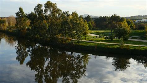 Overview The Bridge Over The Guadiana River, Border Between Portugal And Spain. Stock Footage ...