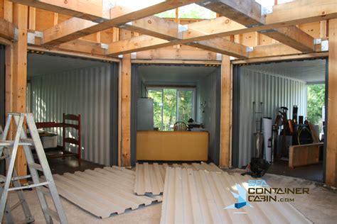 Internal Framing - Summer 2014 | Sea Container Cabin