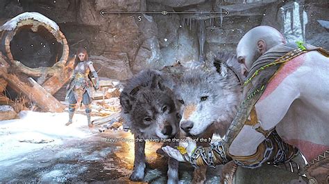 Kratos Feeds The Wolves With His Own Hands - GOD OF WAR RAGNAROK - YouTube