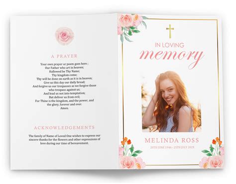 Download Funeral Program Template Designs For Word & PPT