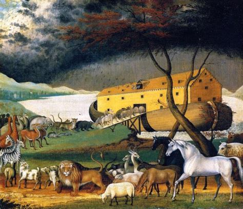 Noah's Ark by Edward Hicks based on Genesis 6:9-22 | Bible.Gallery