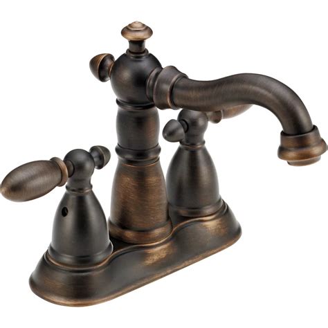 Delta Victorian 4-inch 2-Handle High-Arc Bathroom Faucet in Venetian Bronze Finish | The Home ...