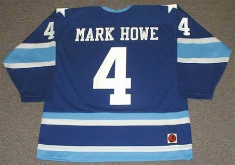 MARK HOWE Houston Aeros 1974 WHA Throwback Hockey Jersey - Custom ...