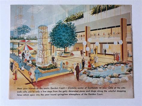 Vintage Mid Century Southdale Mall Map Brochure Edina Minnesota | #1888503848