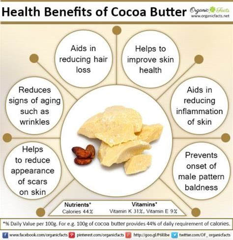 Health Benefits of Cocoa Butter | Organic Facts | Organic skin care, Cocoa butter, Skin care recipes