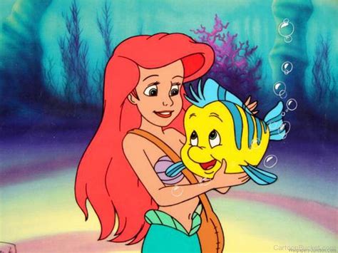 Picture Of Flounder And Ariel