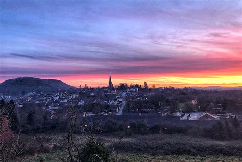 Ross-on-Wye winter sunset Photograph by Charlotte Reynolds - Fine Art ...