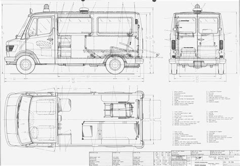 Mercedes-Benz L208 Ambulance blueprint | Mercedes, Mercedes benz, Renault master