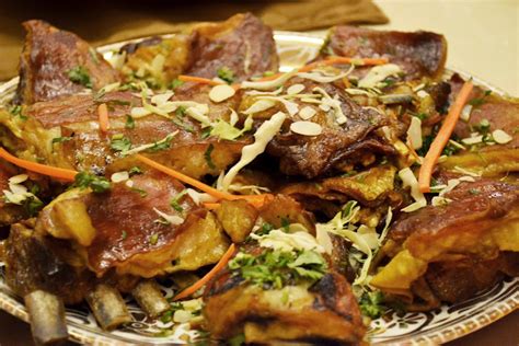 Kashmiri Famous Cuisine Tabak Maaz