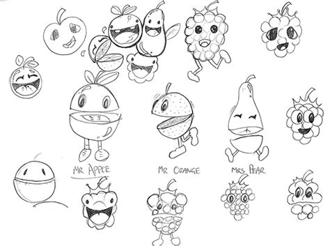 Fruit Characters on Behance