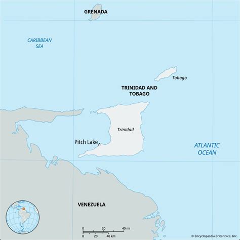 Pitch Lake | Trinidad and Tobago, Map, & Facts | Britannica