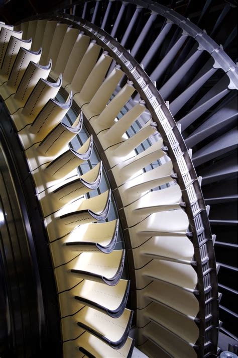 Gas Turbine blades. See the microchannels for blade surface refrigeration | Gas turbine, Turbine ...