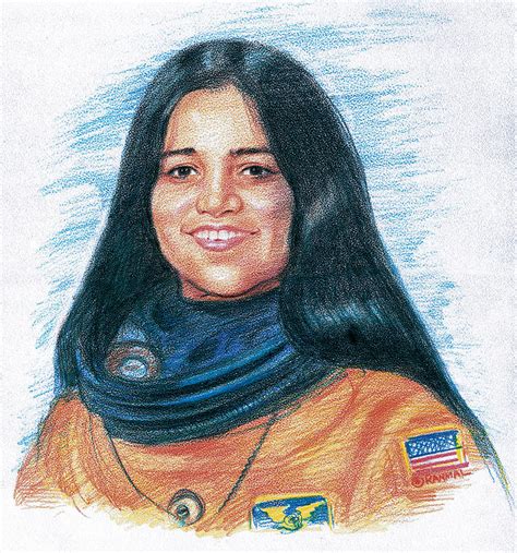 Kalpana Chawla Painting by Ranmal Sindhav - Pixels