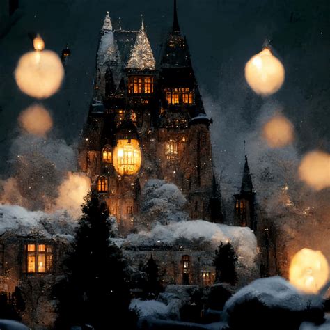 Hogwarts Castle Wallpaper Winter