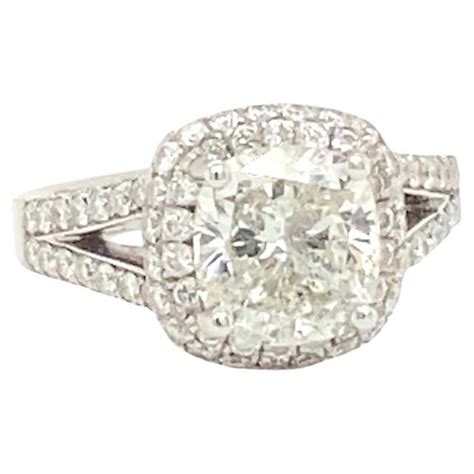 Cushion Cut Diamond Ring at 1stDibs