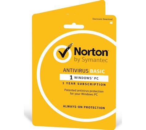 NORTON Antivirus Basic Specs