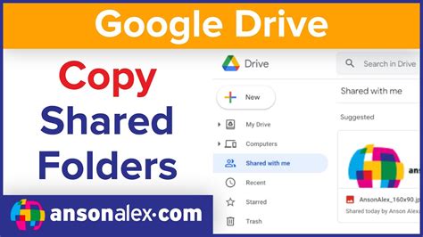 How to Copy Shared Folders in Google Drive - YouTube