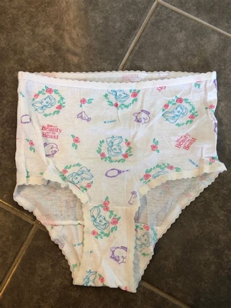 Vintage Disney Beauty and the Beast Girls Panties Size 4 | Etsy